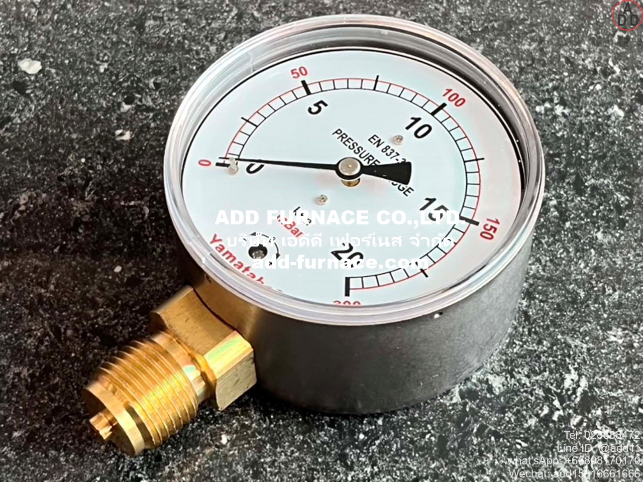 Yamataha Pressure Gauge 0-20kPa(0-200mBar) 1/2 (5)